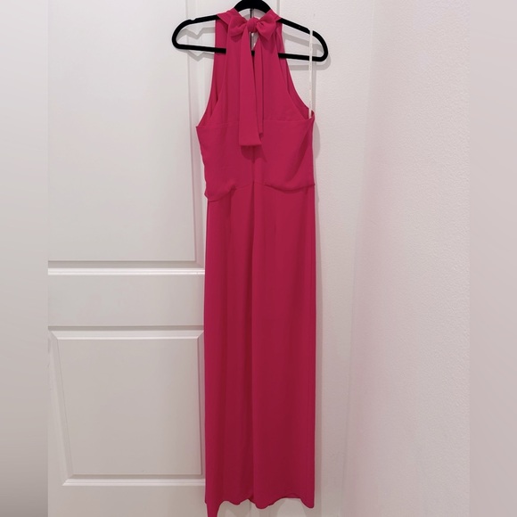 Halston Heritage Vibrant Pink Asymmetrical Formal Dress - Picture 8 of 8